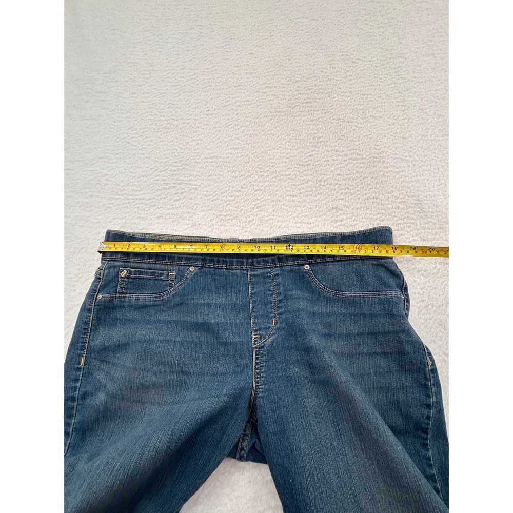 Denizen from Levis Modern Pull-On Crop Jeans Medium Wash Blue Size 18 - Picture 5 of 7